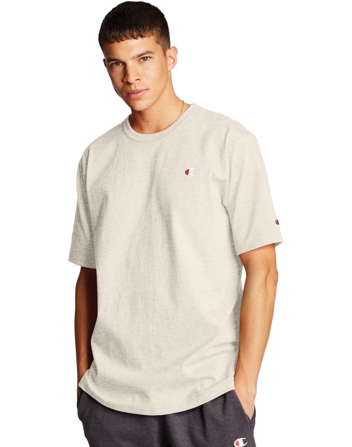 Camiseta Champion Hombre - Heritage C Logo ( Creme ) 4731820-LK